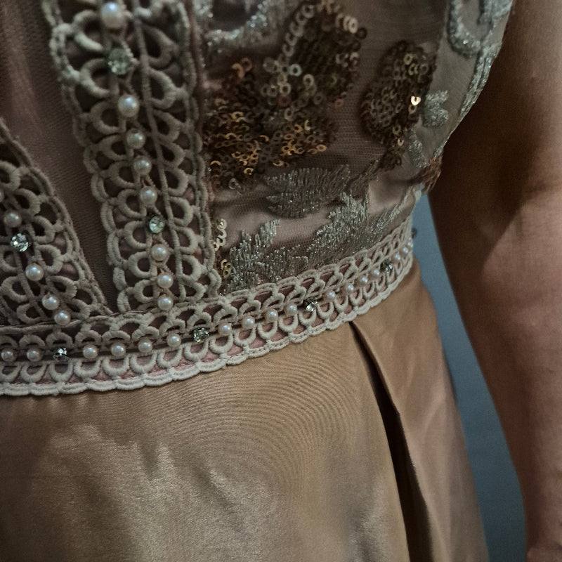 Abendkleid Roségold