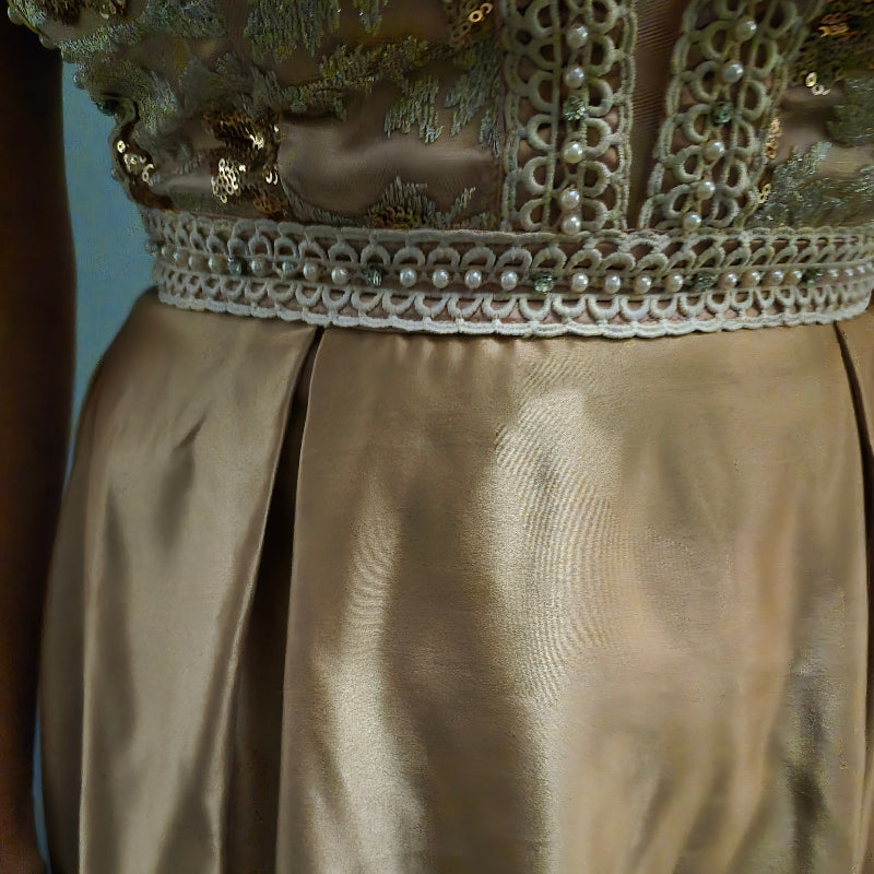 Abendkleid Roségold