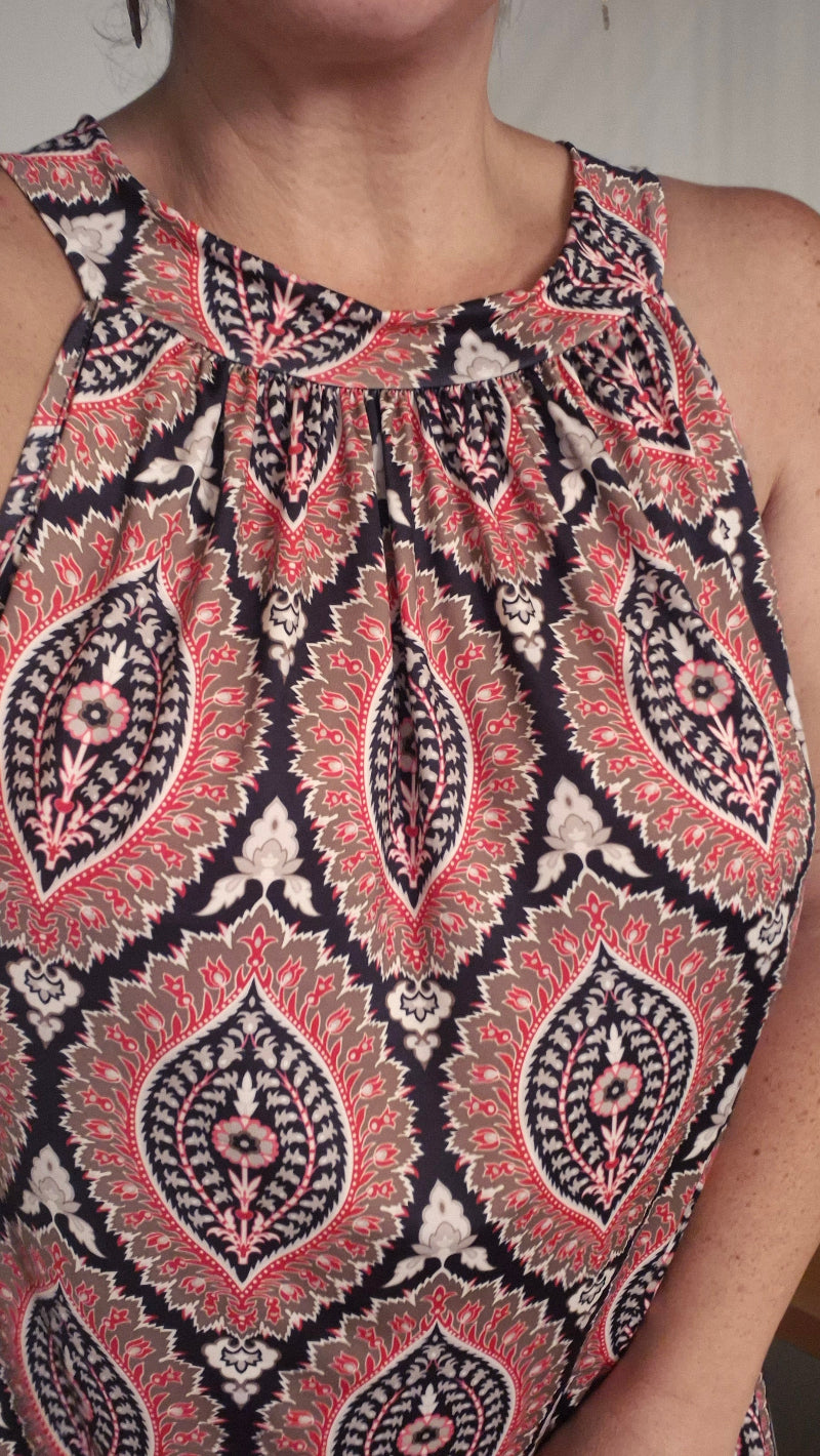 Gemustertes Kleid Lale