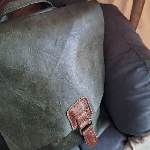 Teilleder Rucksack Tasche