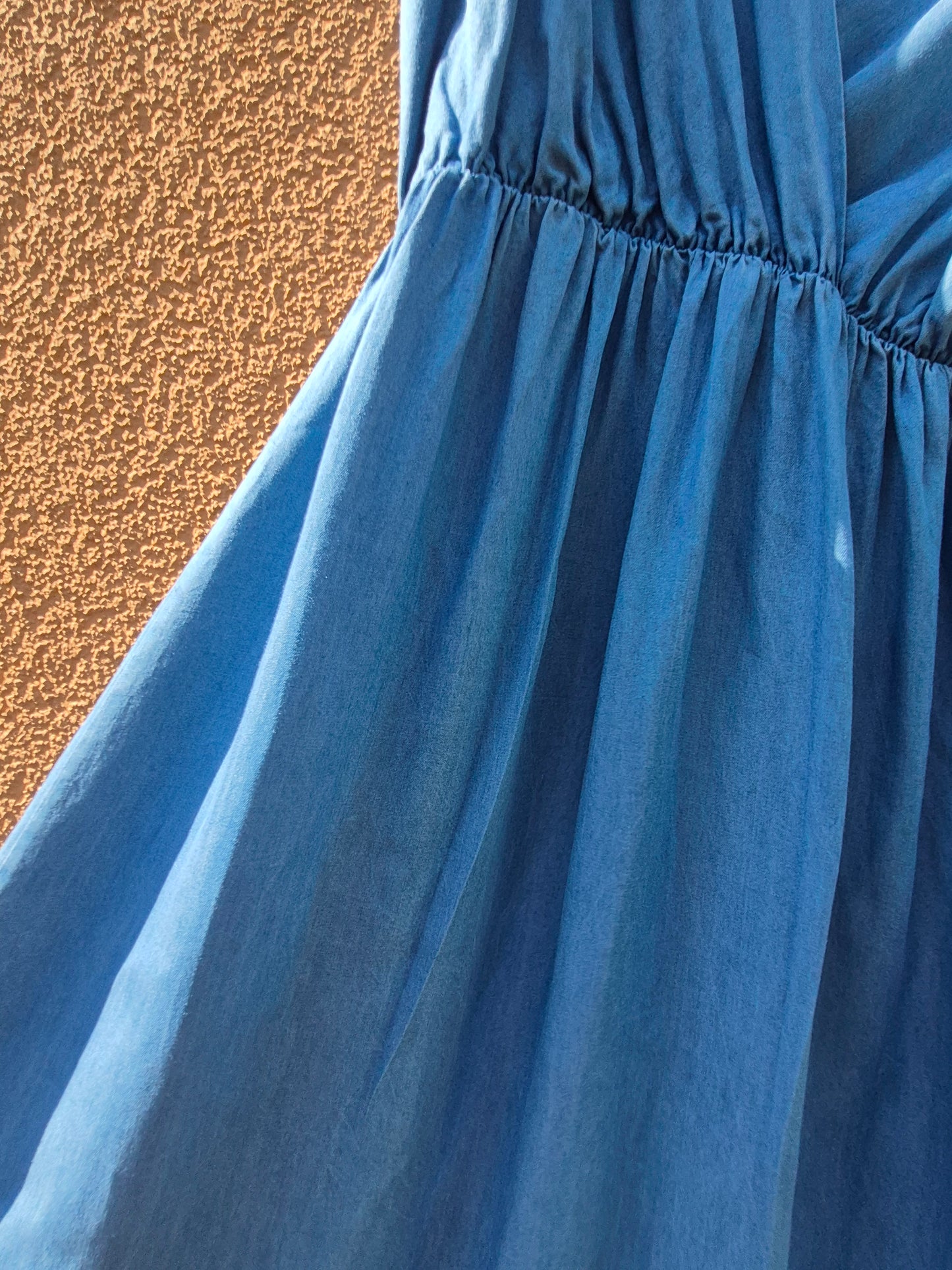 Stylisches Jeans - Kleid Ärmellos