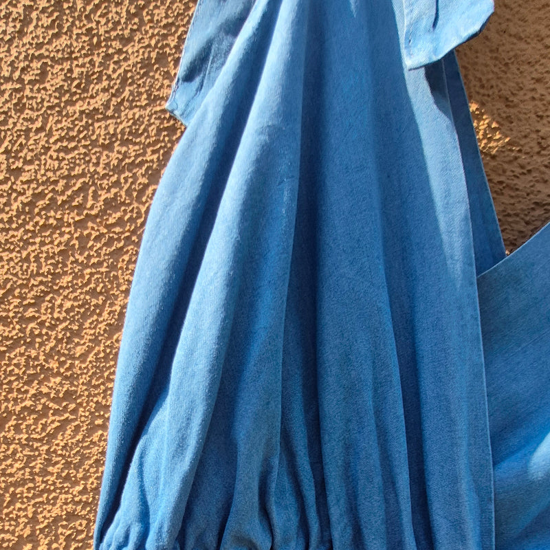 Stylisches Jeans - Kleid Ärmellos