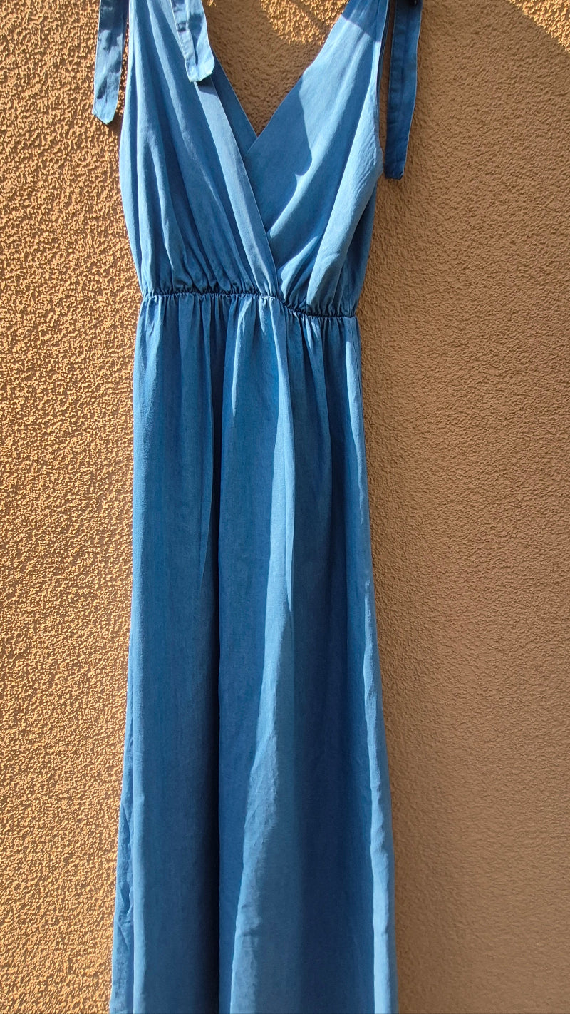 Stylisches Jeans - Kleid Ärmellos