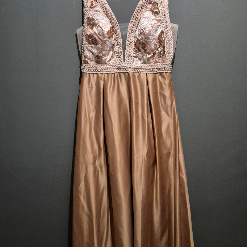 Abendkleid Roségold