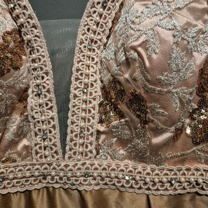 Abendkleid Roségold