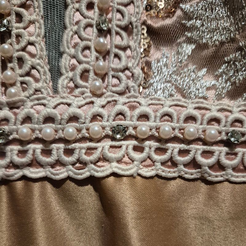 Abendkleid Roségold