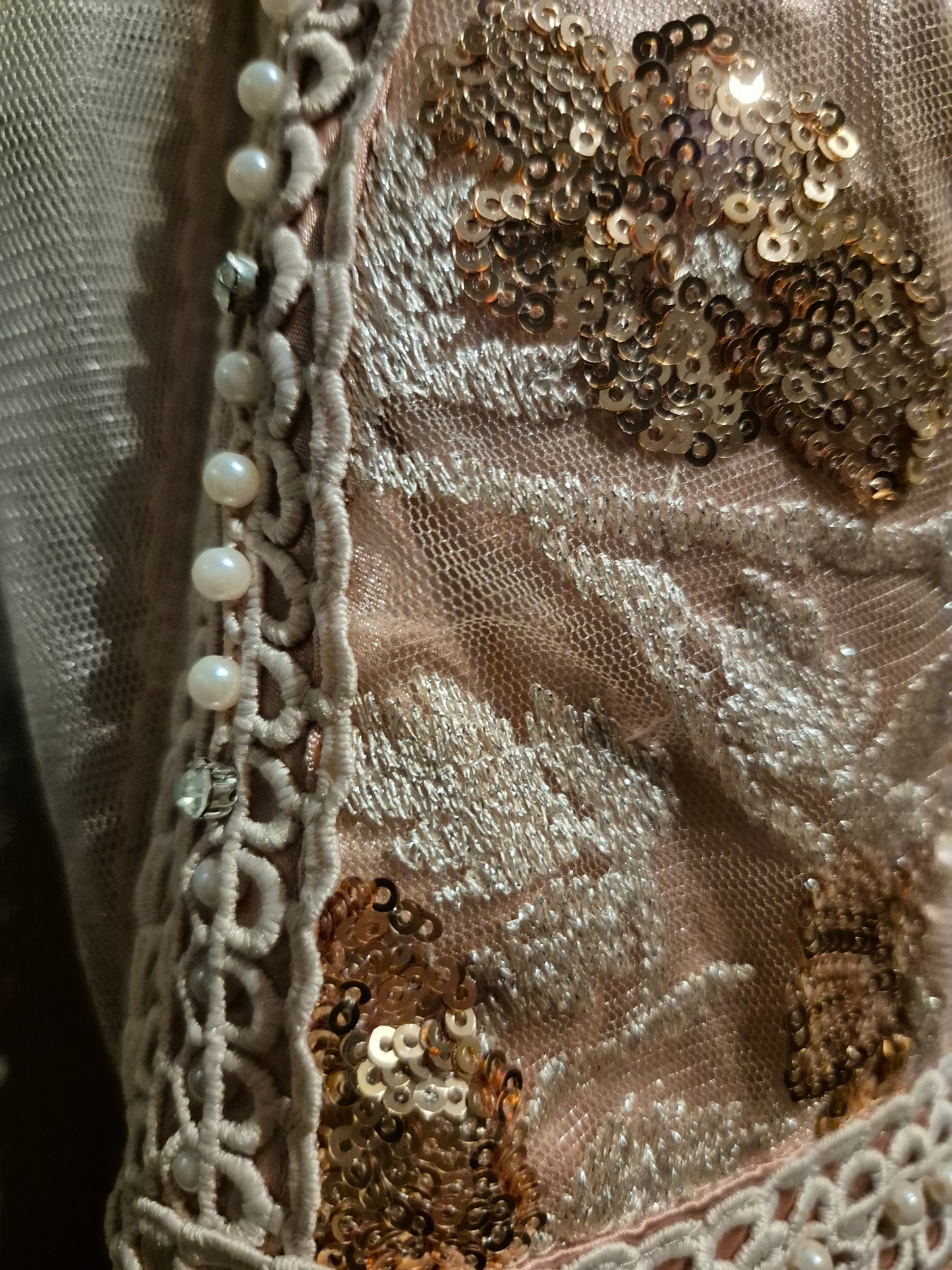Abendkleid Roségold