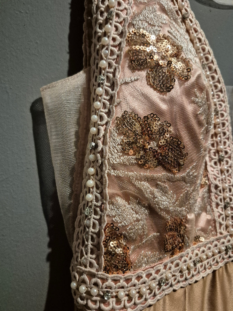 Abendkleid Roségold