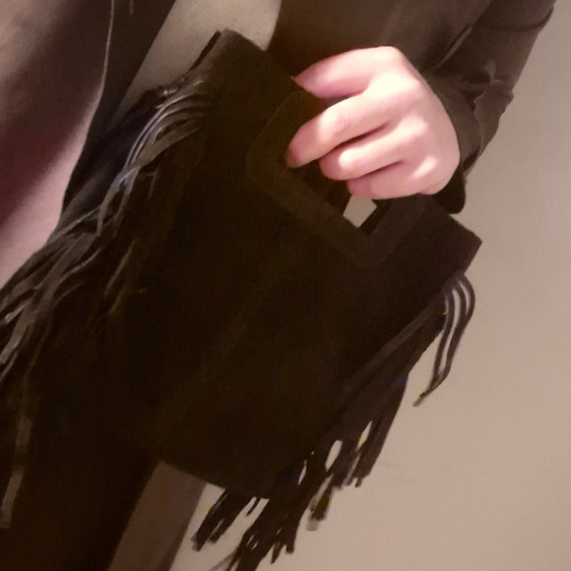 Wildleder Tasche mit Fransen