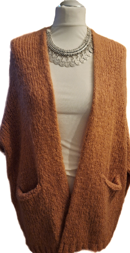 Strickjacke in schönem Orange
