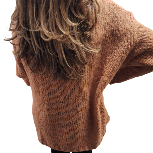 Strickjacke in schönem Orange