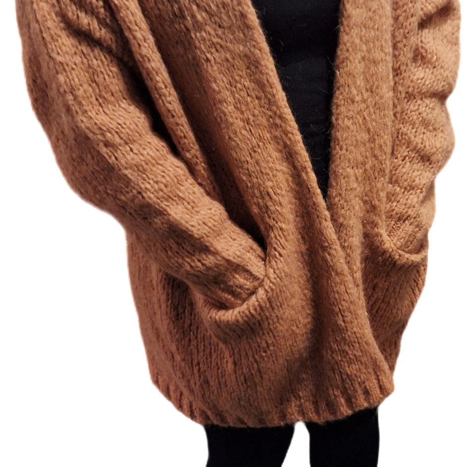 Strickjacke in schönem Orange