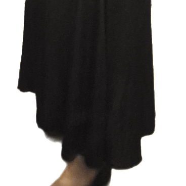 Langer Maxirock in Seidenoptik