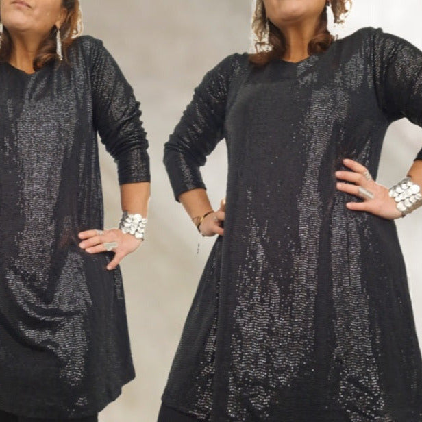 Pailletten Party Wunder Kleid