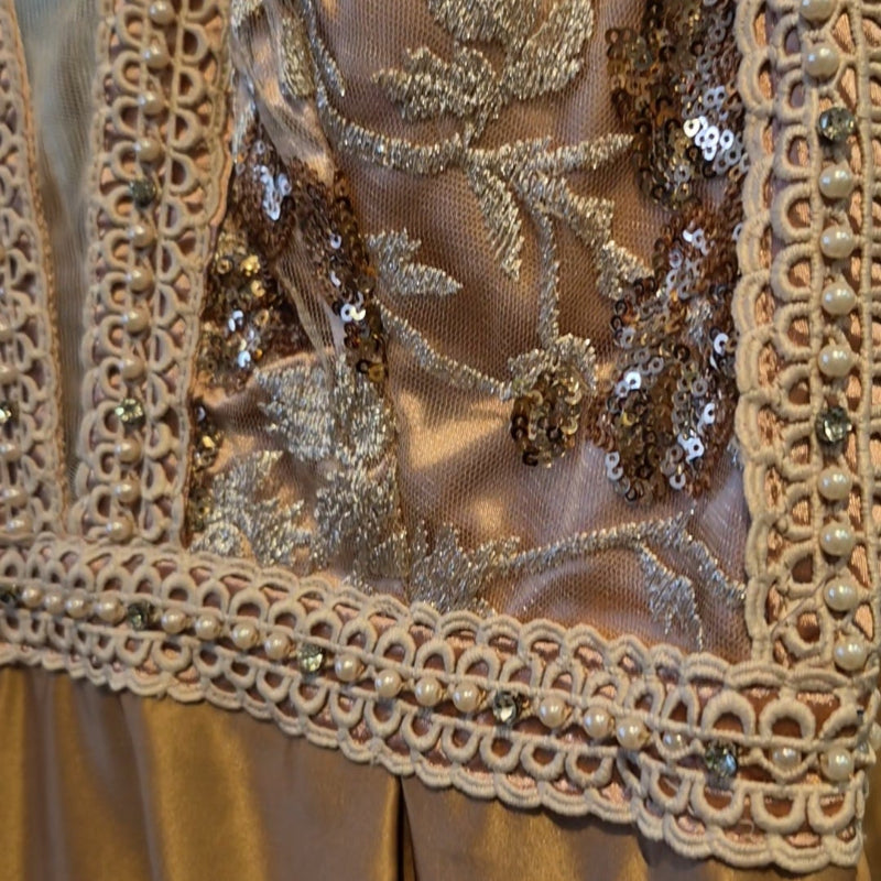 Abendkleid Roségold