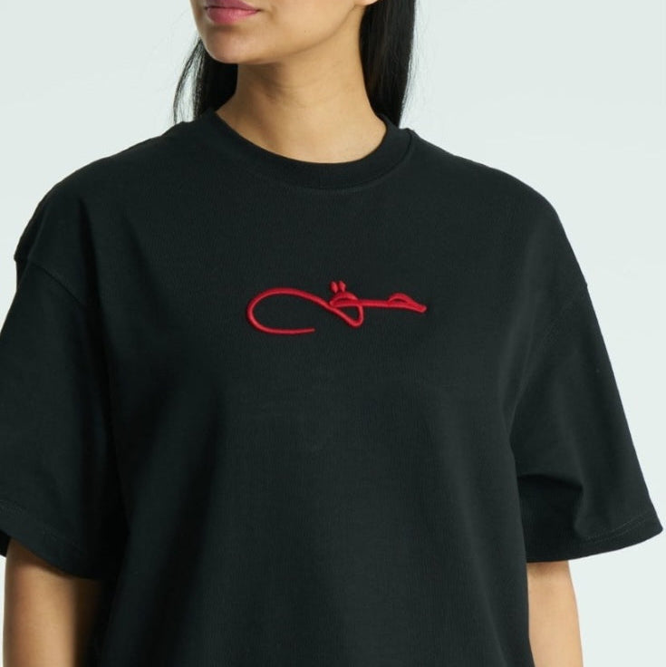 Oversize Baumwoll T-Shirt Haqq